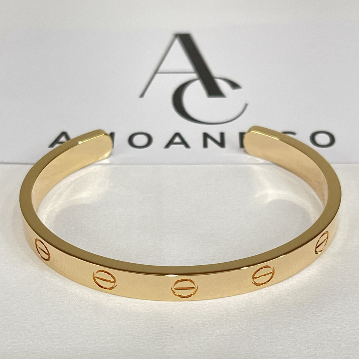 [sparkle] LOVE BRACELET 6.1MM OPEN CUFF