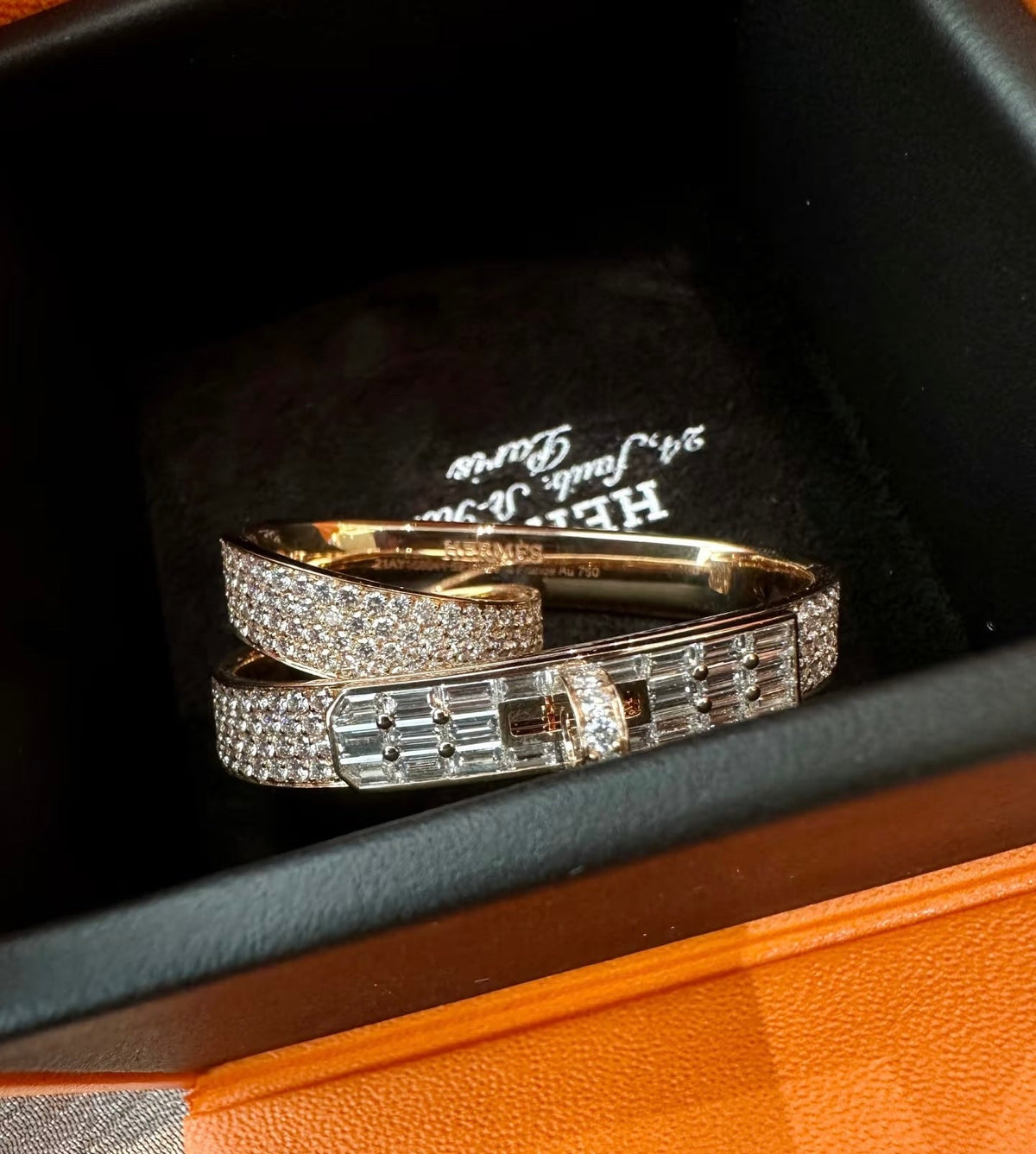 [sparkle Jewellery]Kelly Gavroche Double Finger Ring