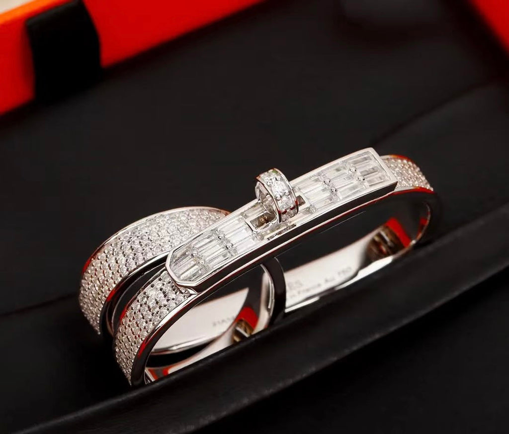 [sparkle Jewellery]Kelly Gavroche Double Finger Ring