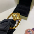 [sparkle Jewelry ]CLOVER RIVERSIBLE BLUE AGATE RING