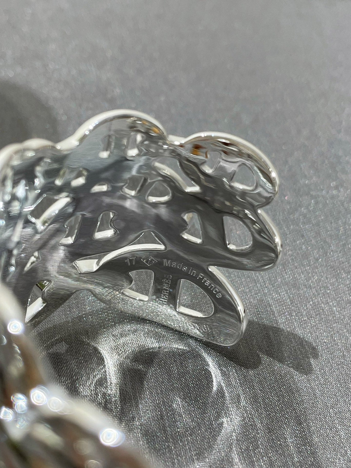 [sparkle Jewellery]H Chaîne d'Ancre Enchaînée Wide Cuff Bracelet