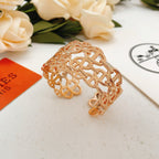 [sparkle Jewellery]H Chaîne d'Ancre Enchaînée Wide Cuff Bracelet