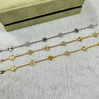 [sparkle Jewelry ]CLOVER 6 MOTIF DIAMOND LASER BRACELET