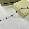 [sparkle Jewelry ]CLOVER 6 MOTIF MALACHITE BRACELET