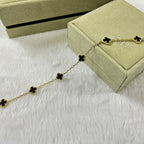 [sparkle Jewelry ]CLOVER 6 MOTIF  ONYXS BRACELET