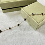 [sparkle Jewelry ]CLOVER 6 MOTIF  ONYXS BRACELET