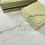 [sparkle Jewelry ]CLOVER 6 MOTIF WHITE MOP BRACELET