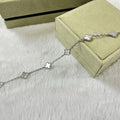 [sparkle Jewelry ]CLOVER 6 MOTIF WHITE MOP BRACELET