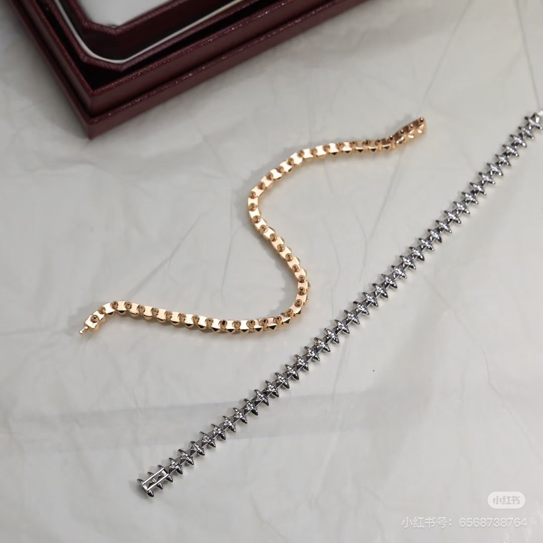 [sparkle Jewelery]Stud Bracelet, Soft Chain