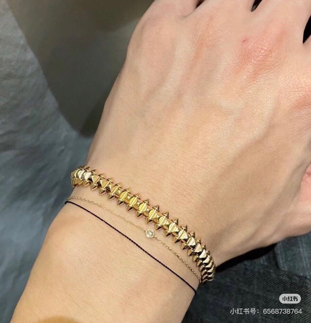[sparkle Jewelery]Stud Bracelet, Soft Chain