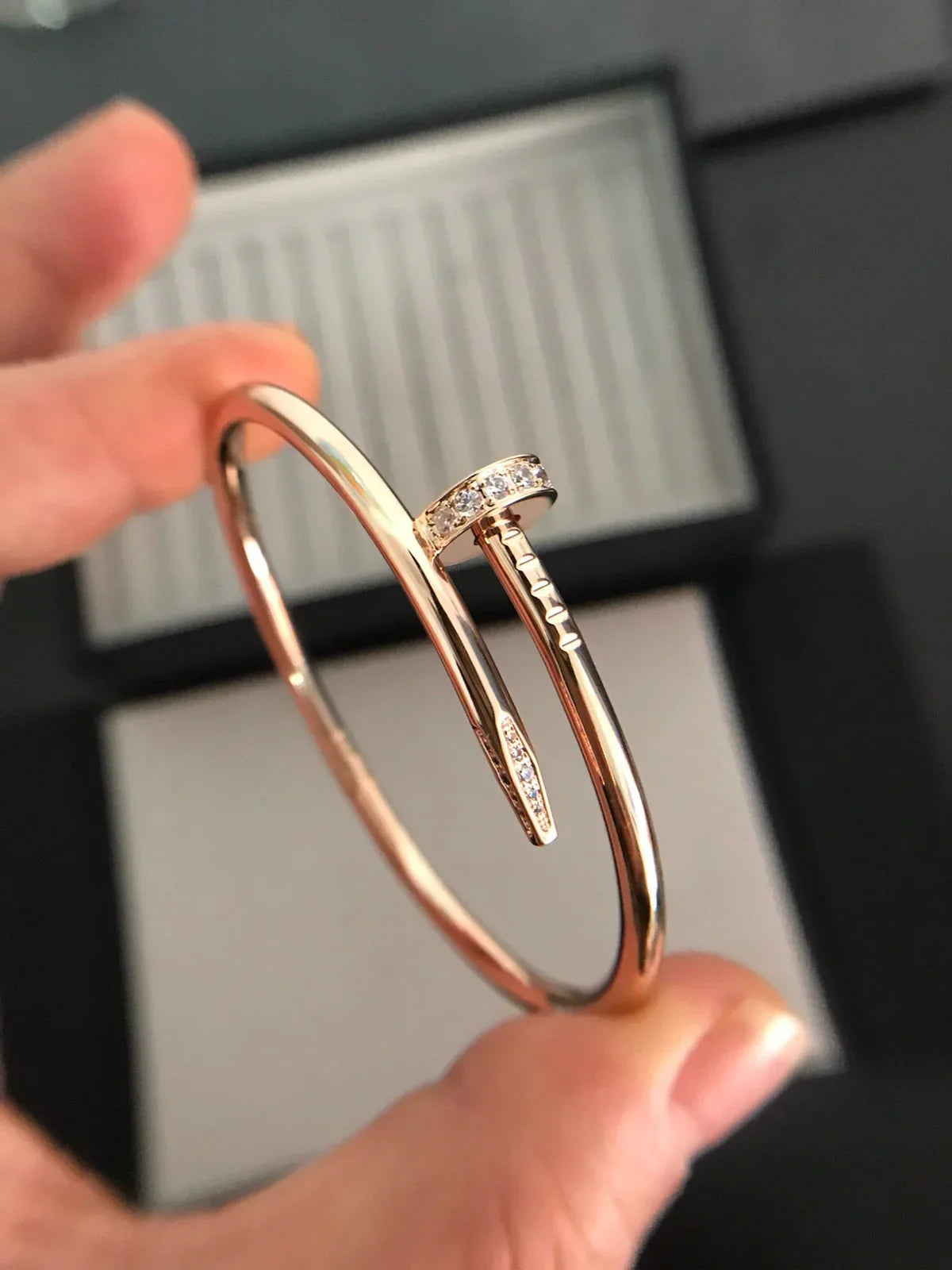 [Sparkle]JUSTE UN CLOU 3,5 MM KLASSISCHER DIAMANTARMREIF