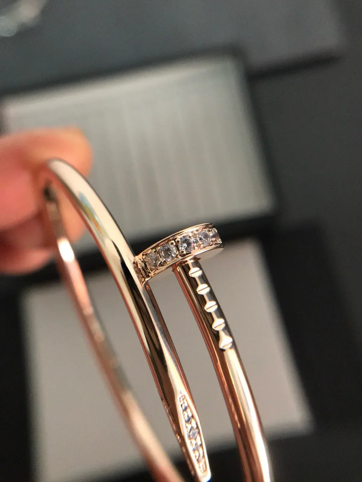 [Sparkle]JUSTE UN CLOU 3,5 MM KLASSISCHER DIAMANTARMREIF