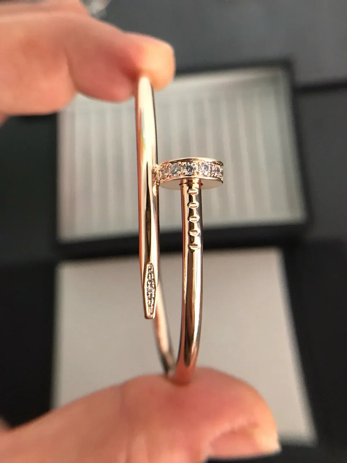 [Sparkle]JUSTE UN CLOU 3,5 MM KLASSISCHER DIAMANTARMREIF