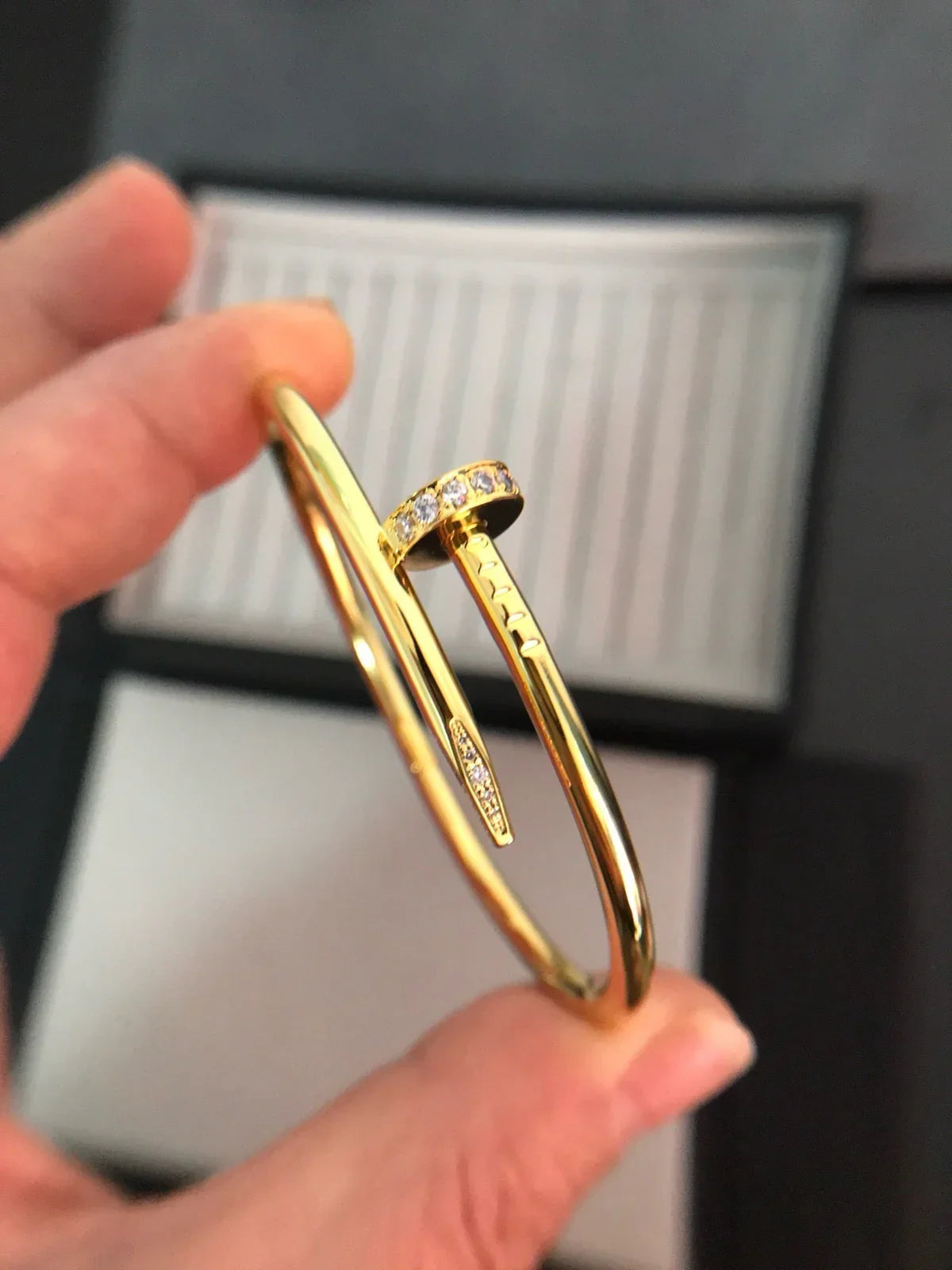 [Sparkle]JUSTE UN CLOU 3,5 MM KLASSISCHER DIAMANTARMREIF