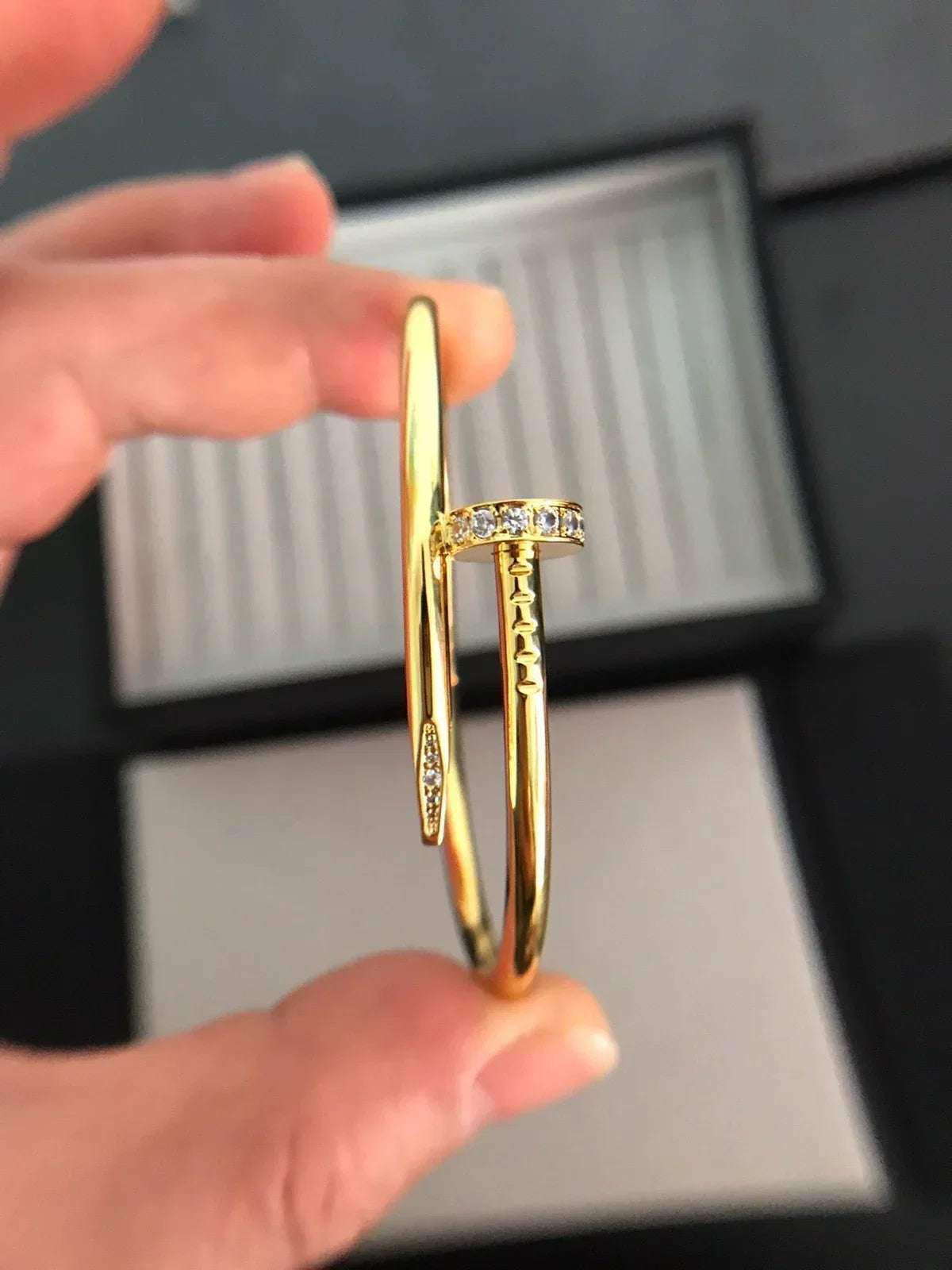 [Sparkle]JUSTE UN CLOU 3,5 MM KLASSISCHER DIAMANTARMREIF