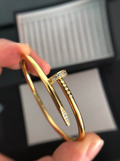 [Sparkle]JUSTE UN CLOU 3,5 MM KLASSISCHER DIAMANTARMREIF