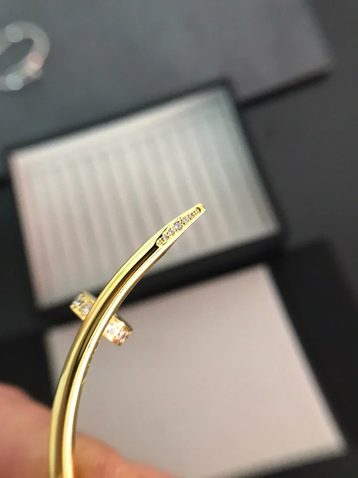 [Sparkle]JUSTE UN CLOU 3,5 MM KLASSISCHER DIAMANTARMREIF