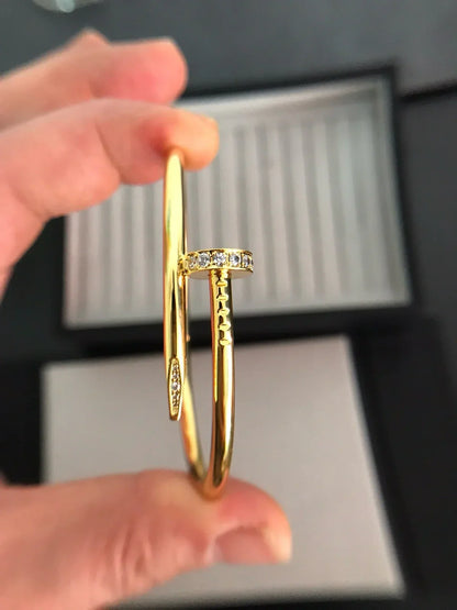 [Sparkle]JUSTE UN CLOU 3,5 MM KLASSISCHER DIAMANTARMREIF