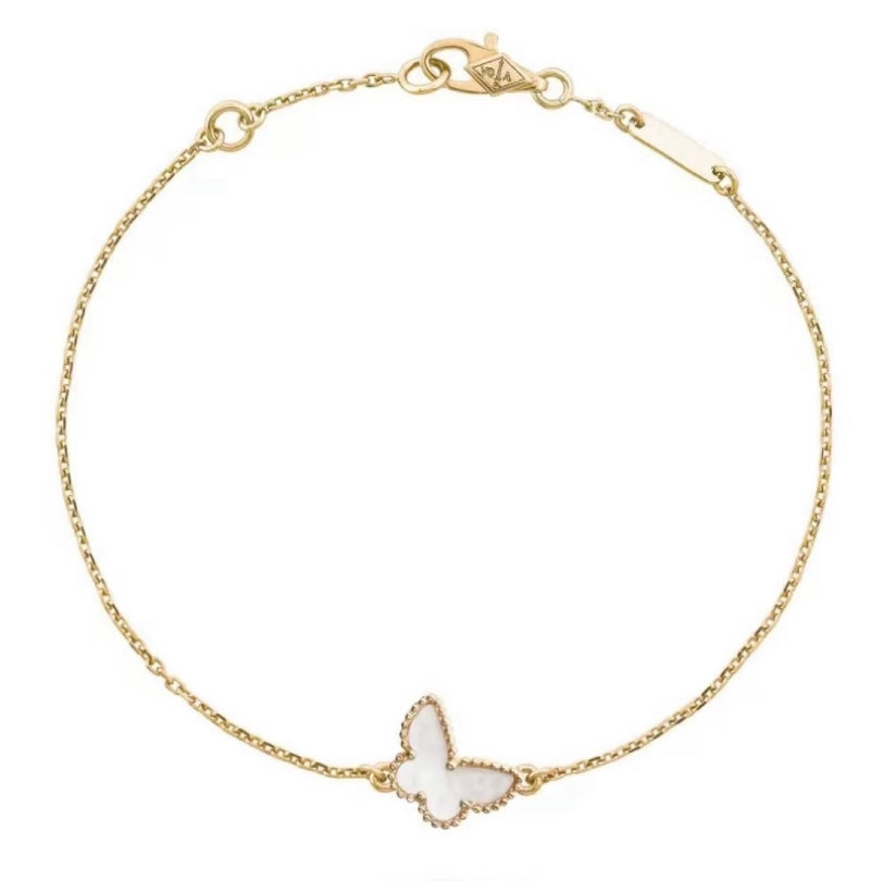 [sparkle Jewelry ]White Mop Butterfly Bracelet