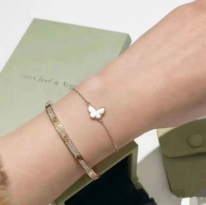 [sparkle Jewelry ]White Mop Butterfly Bracelet