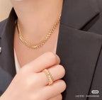 [sparkle Jewelery]Clash Rivet Necklace