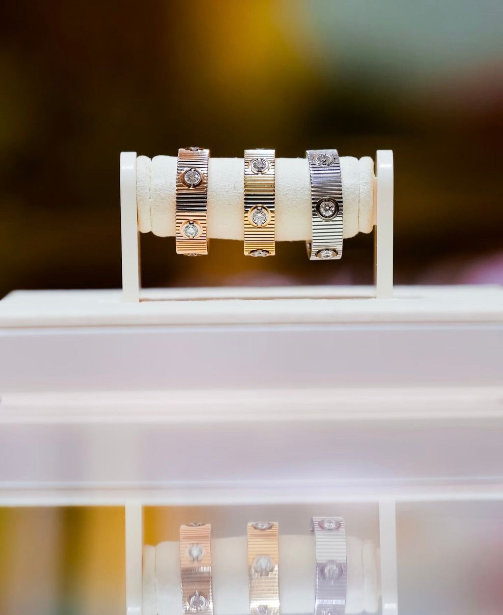 [Sparkle Jewelery]2026 New Arrival LOVE Unlimited Diamond Grooved Ring