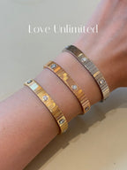 [Sparkle Jewelery]2026 New Arrival LOVE Unlimited Diamond Flexible Bracelet