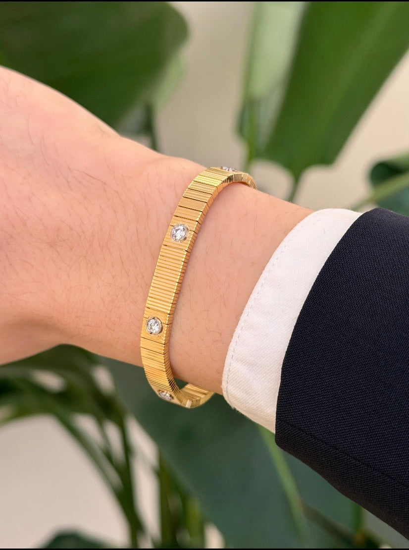 [Sparkle Jewelery]2026 New Arrival LOVE Unlimited Diamond Flexible Bracelet