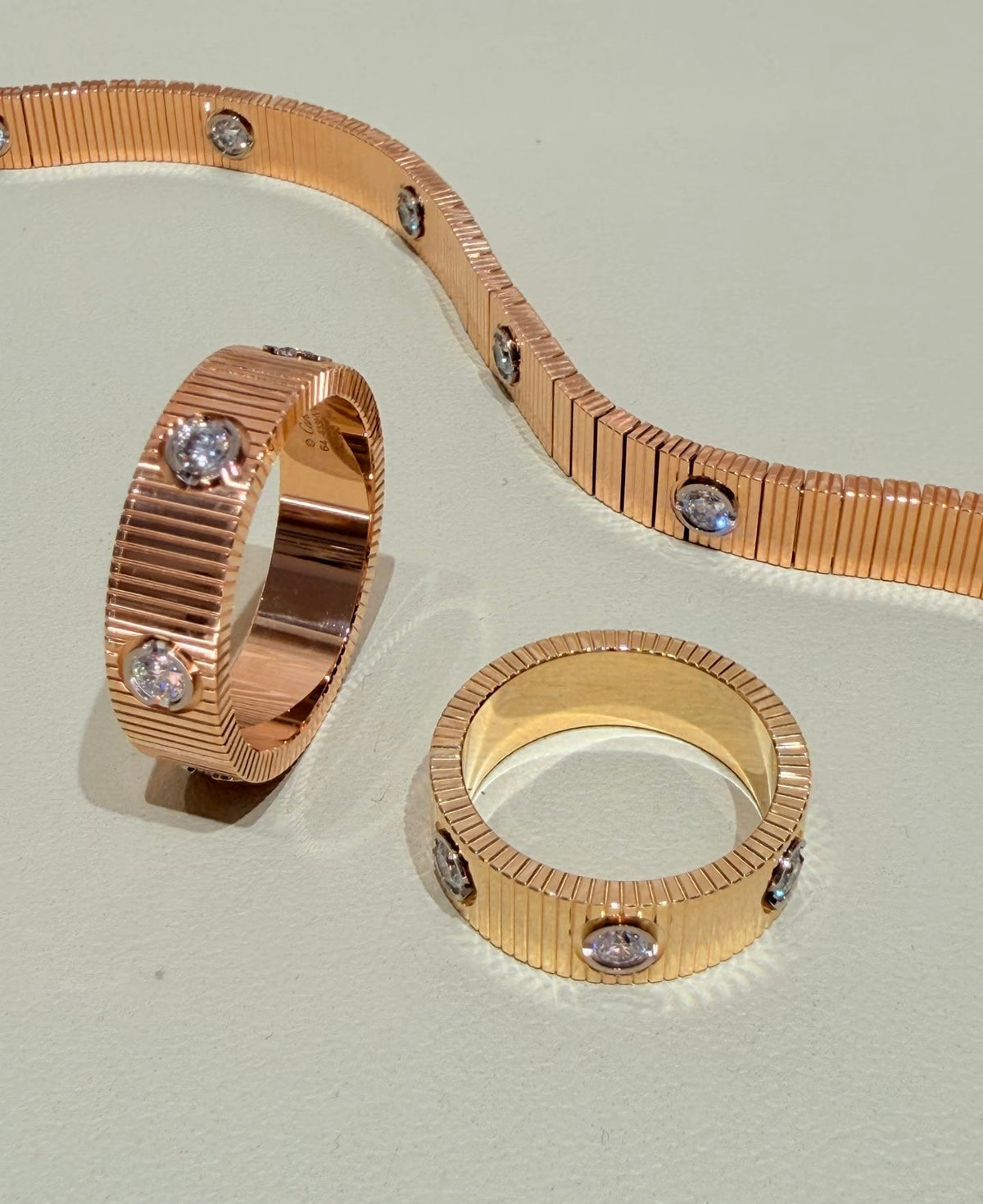[Sparkle Jewelery]2026 New Arrival LOVE Unlimited Diamond Grooved Ring