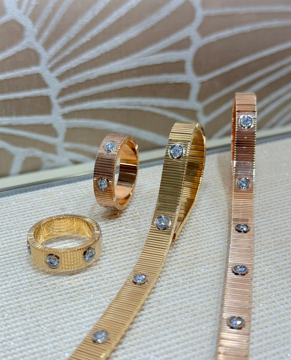 [Sparkle Jewelery]2026 New Arrival LOVE Unlimited Diamond Grooved Ring