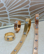 [Sparkle Jewelery]2026 New Arrival LOVE Unlimited Diamond Grooved Ring
