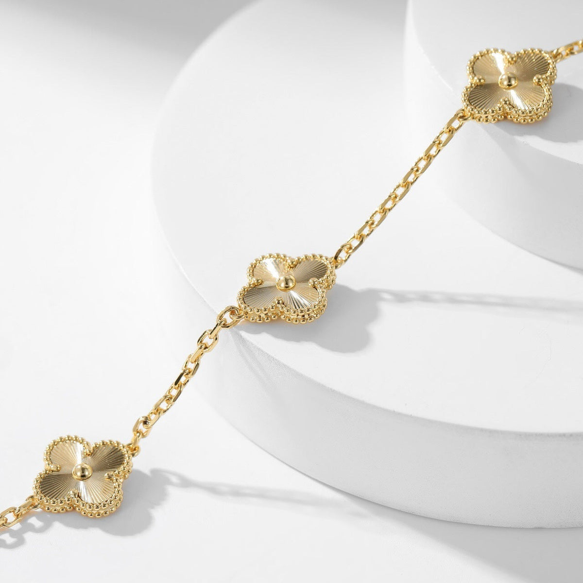 [sparkle Jewelry ]CLOVER 10 MOTIFS LASER NECKLACE