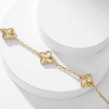 [sparkle Jewelry ]CLOVER 10 MOTIFS LASER NECKLACE