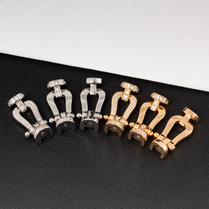 [Sparkle]FORCE LARGE HORSESHOE BRACELET - WHITE GOLD