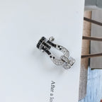 [sparkle Jewelry ]FORCE LARGE HORSESHOE BLACK WHITE DIAMOND BRACELET ROSE GOLD