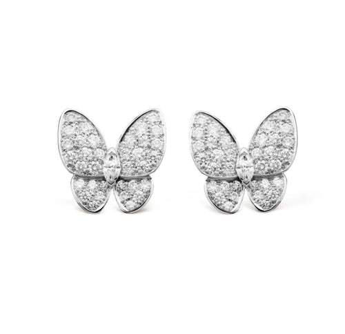 [sparkle Jewelry ]BUTTERFLY ALL DIAMOND EARRINGS