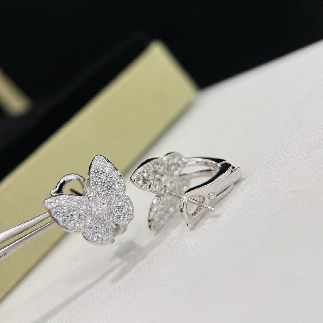[sparkle Jewelry ]BUTTERFLY ALL DIAMOND EARRINGS