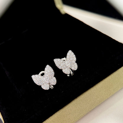 [sparkle Jewelry ]BUTTERFLY ALL DIAMOND EARRINGS