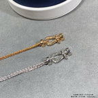 [sparkle Jewelry ]FORCE SMALL HORSESHOE  DIAMOND CHAIN ROPE BRACELET