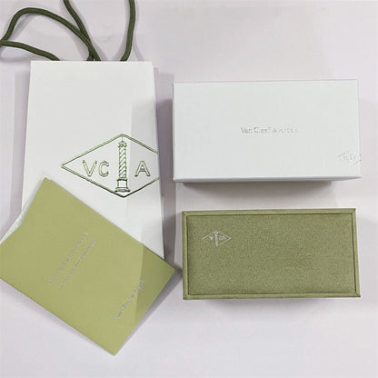 [sparkle Jewelry ]VA CLOVER BRACELET NECKLACE RING BOX GIFT BAG