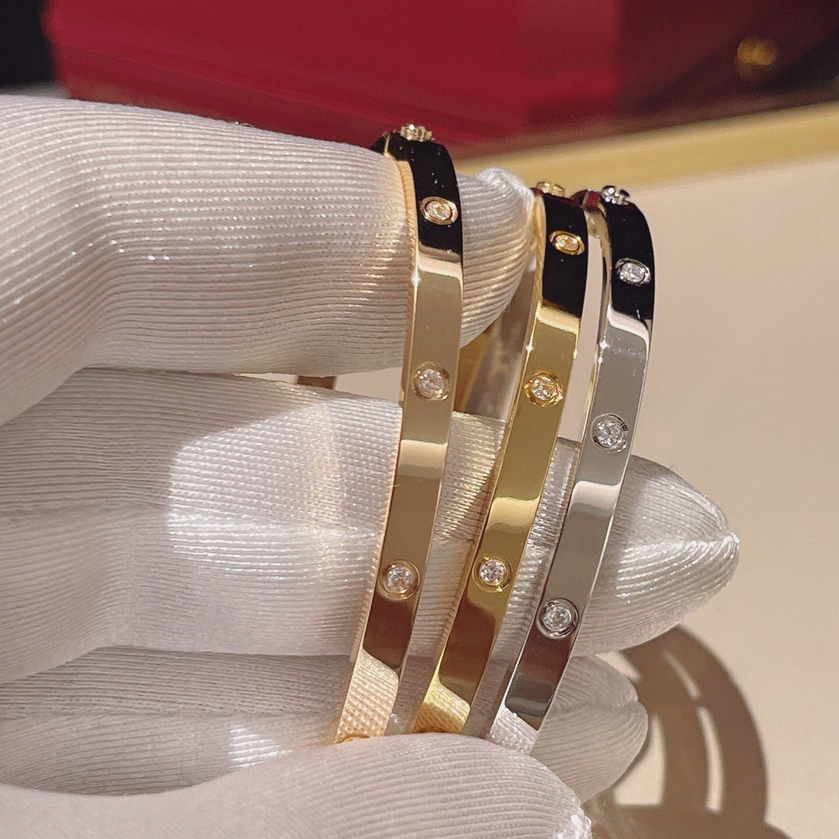[sparkle Jewelery]LOVE BRACELET 3.65MM 10 DIAMONDS