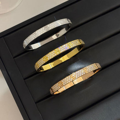 [sparkle Jewelery]LOVE BRACELET 6.1MM DIAMOND-PAVED