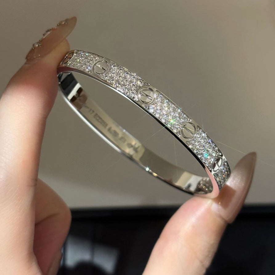 [sparkle Jewelery]LOVE BRACELET 6.1MM DIAMOND-PAVED