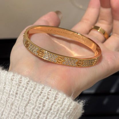 [sparkle Jewelery]LOVE BRACELET 6.1MM DIAMOND-PAVED