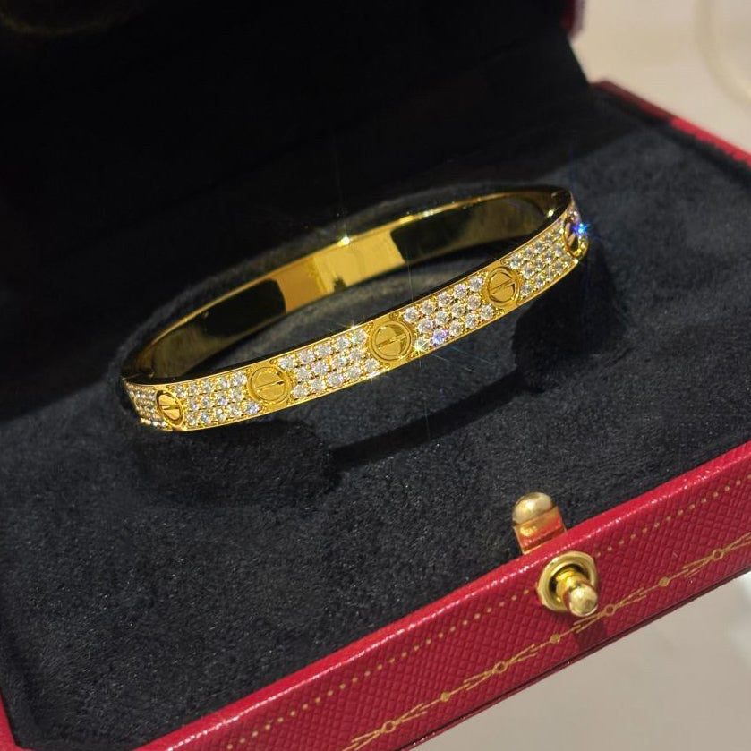 [sparkle Jewelery]LOVE BRACELET 6.1MM DIAMOND-PAVED