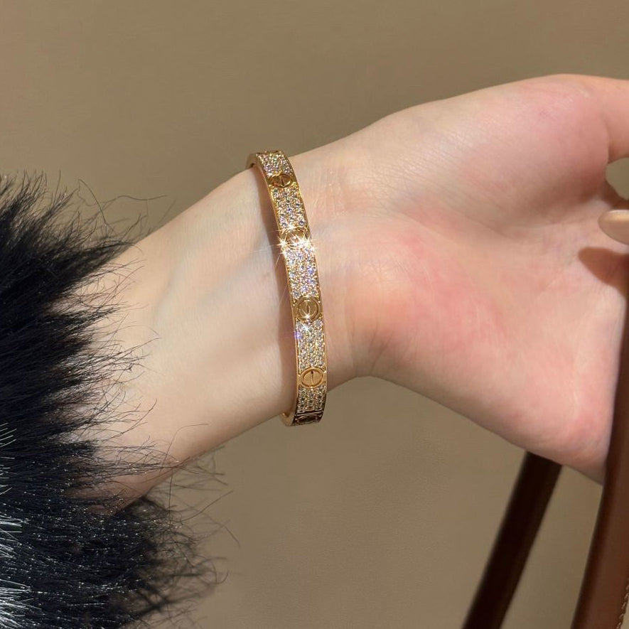 [sparkle Jewelery]LOVE BRACELET 6.1MM DIAMOND-PAVED