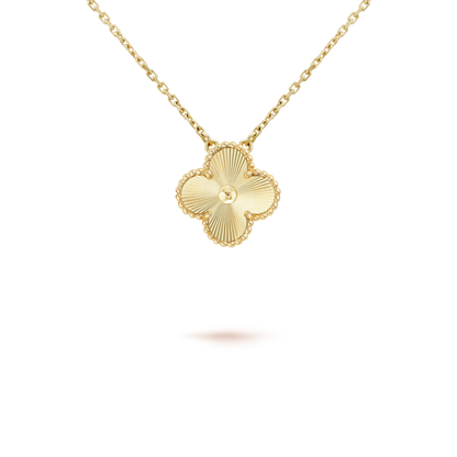 [sparkle Jewelry ]CLOVER 15MM LASER NECKLACE