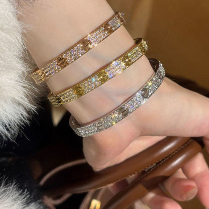 [sparkle Jewelery]LOVE BRACELET 6.1MM DIAMOND-PAVED