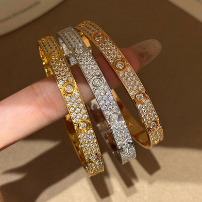 [sparkle Jewelery]LOVE BRACELET 6.1MM DIAMOND-PAVED 10 BIG DIAMONDS