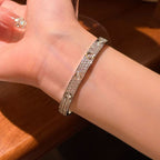 [sparkle Jewelery]LOVE BRACELET 6.1MM DIAMOND-PAVED 10 BIG DIAMONDS